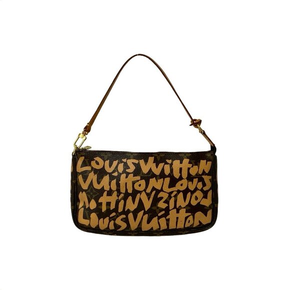 Louis Vuitton Handbags - LOUIS VUITTON Authentic Brown Monogram Leather Pochette Bag